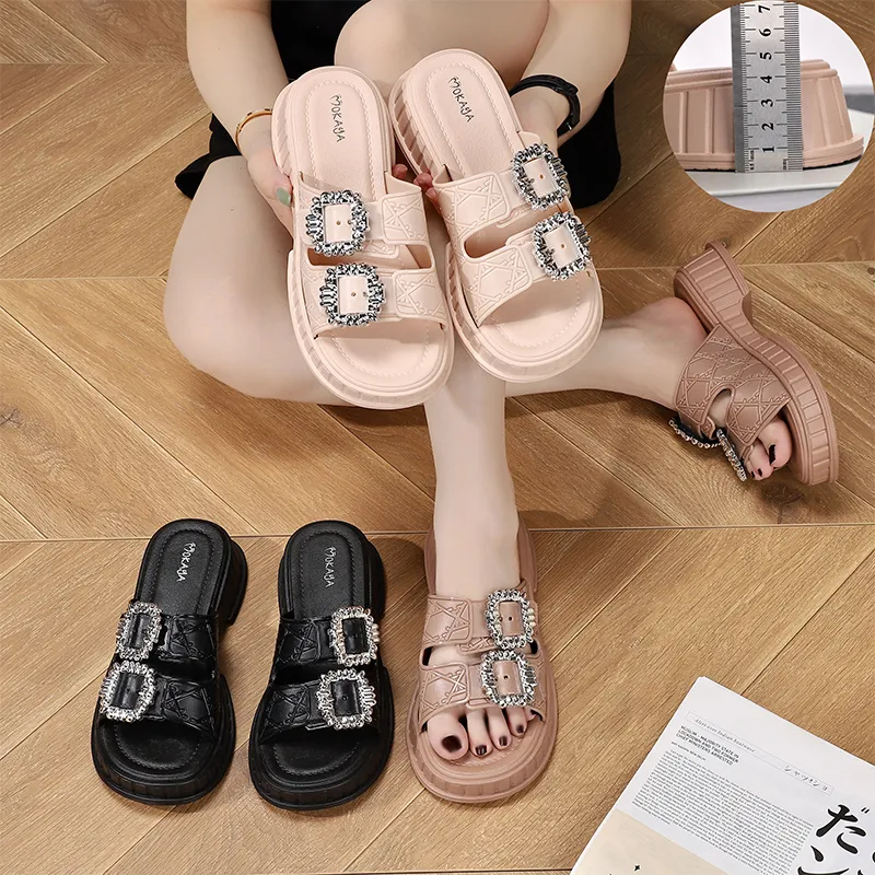 Platform Chunky-soled Birkenstock Sandals for summer outdoor